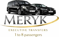 MERYK Executive Transfers logo, 1 to 8 passengers